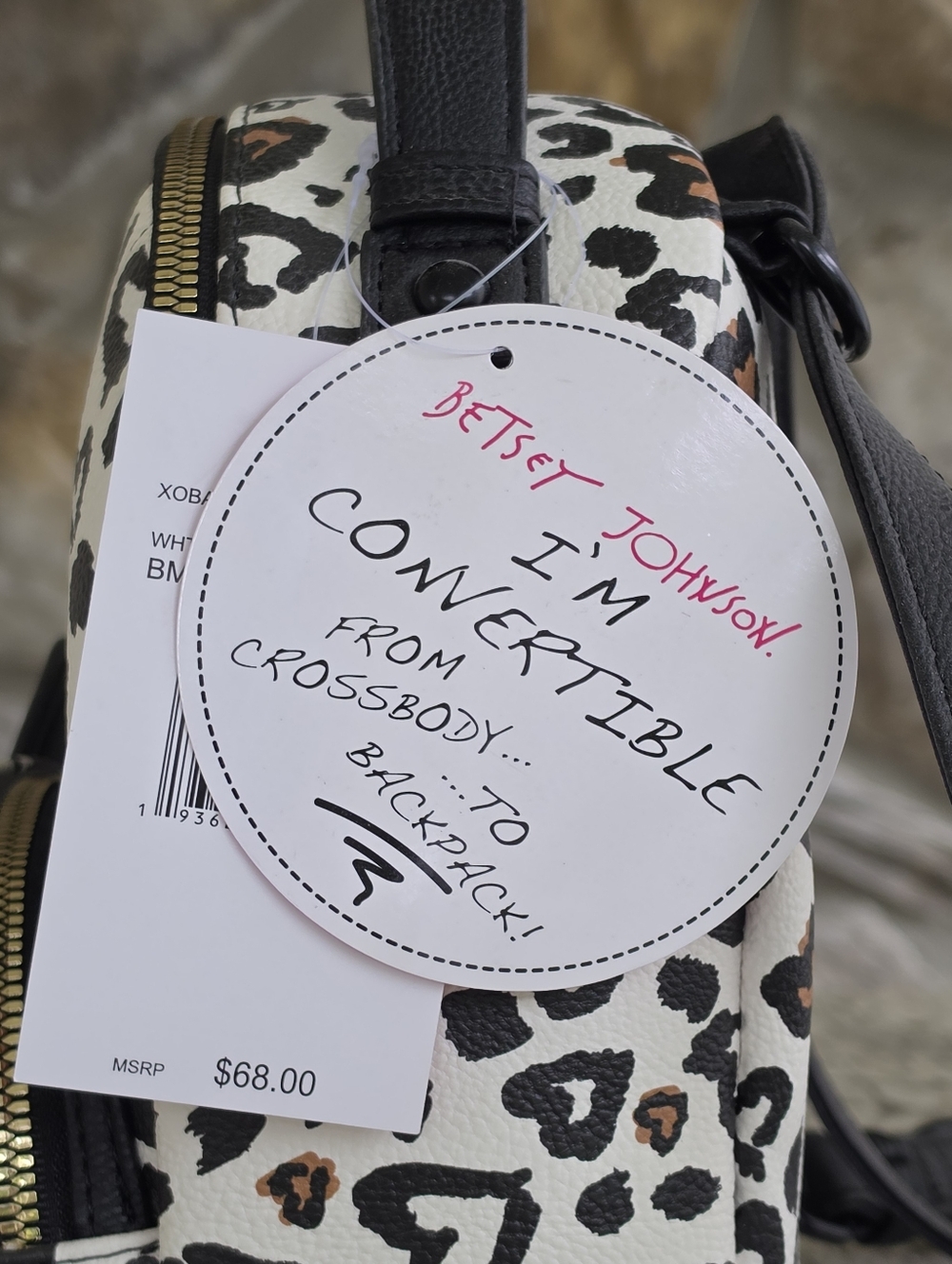 Betsey Johnson XOBAYBEE Convertible Backpack - Picture 6 of 7